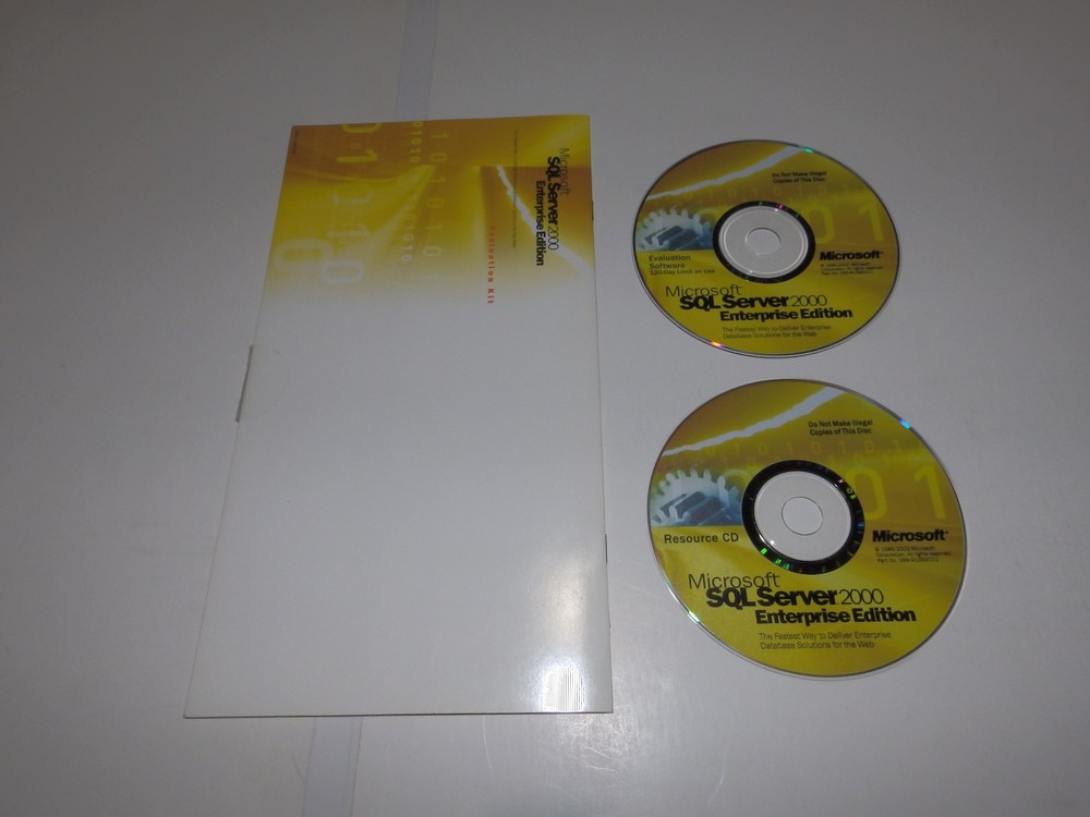 Vintage Software - Microsoft SQL Server v6.5 & v4.21 (full), v2000 EE (eval kit)