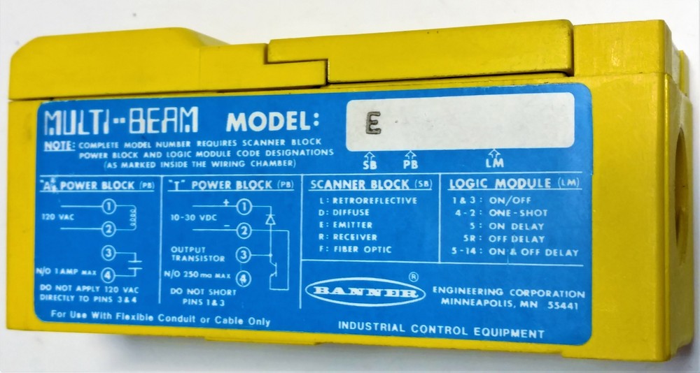 Banner Engineering 16441 / SBE Scanner Block