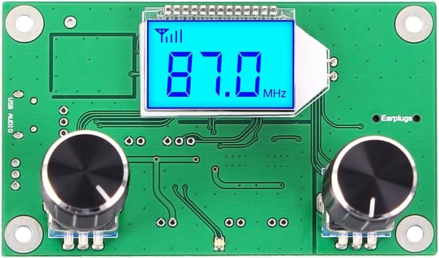 76-108MHZ Digital FM Wireless Receiver Radio Module Stereo LCD Display DSP PLL