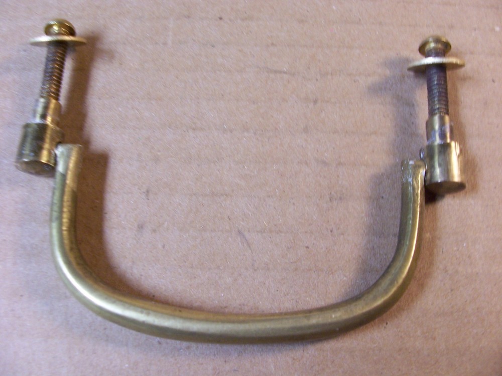 VINTAGE SOLID BRASS DRAWER PULL / HANDLE