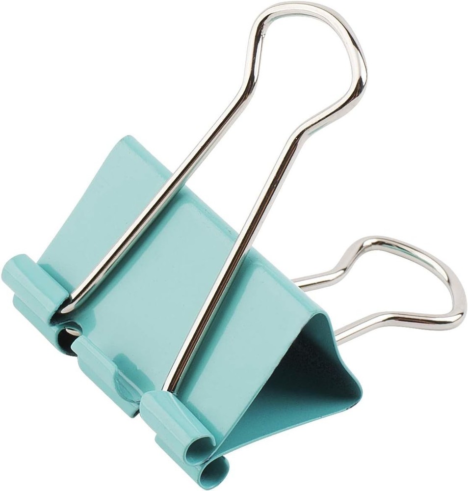 Colored Binder Clips, 1.25 inch, 25 Pack, Medium, Color Binder Clips Medium S...