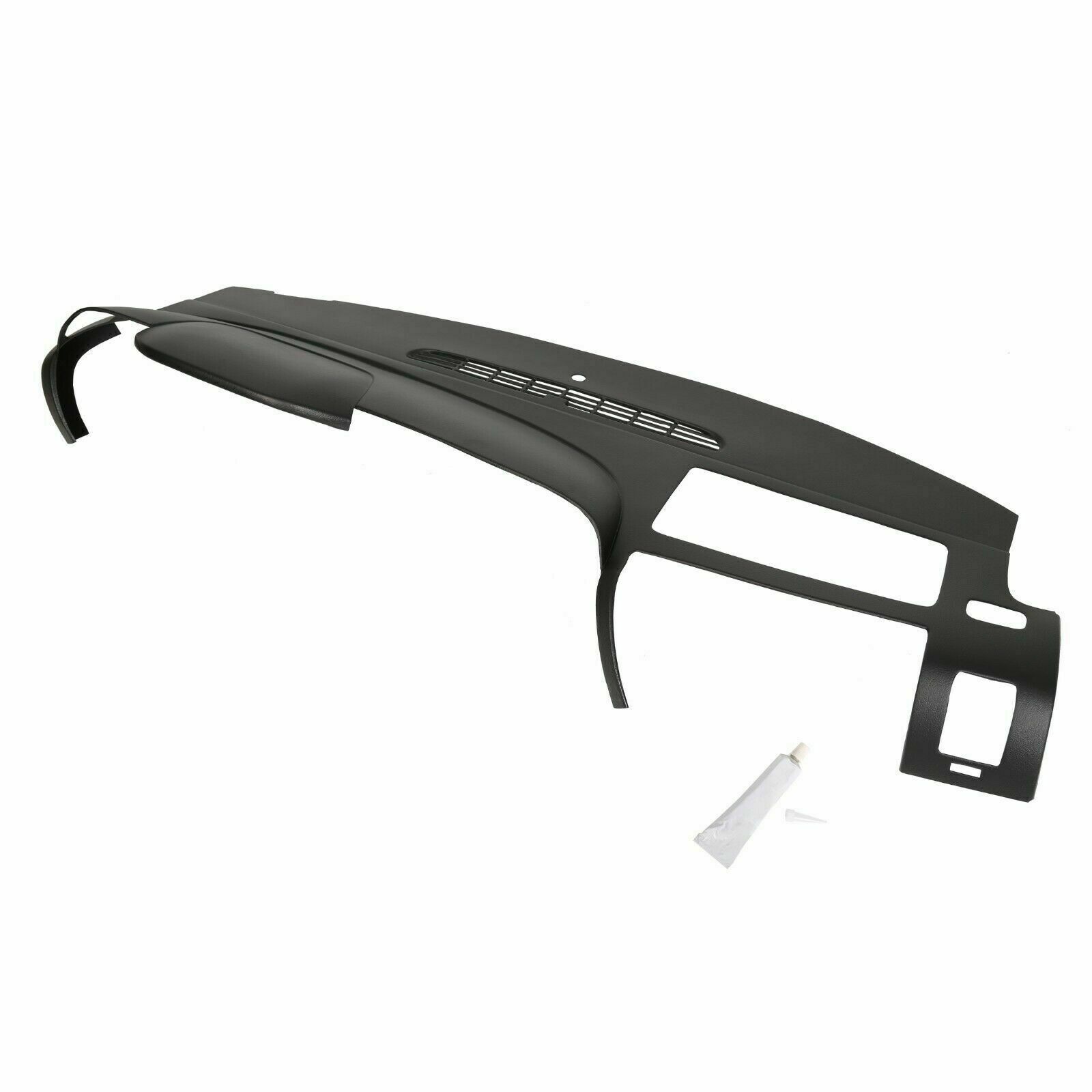 Black Dash Cover For 2007-2014 Silverado 1500 LS LT 1-Piece Textured Overlay