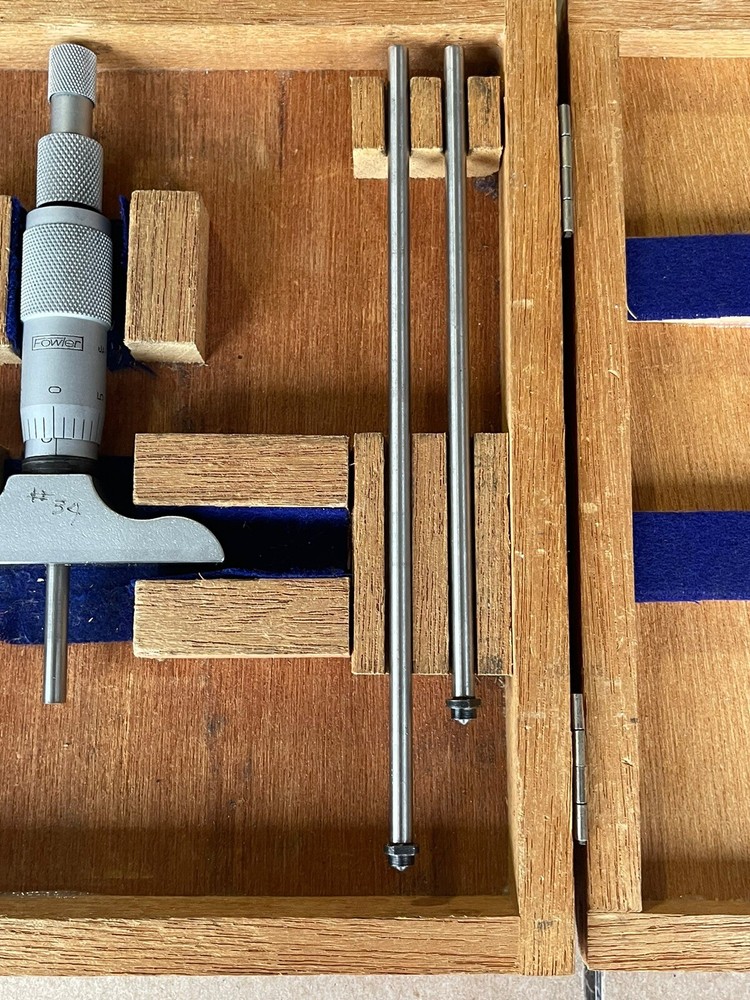 Fowler 0-3” Depth Micrometer - .001" - 52-225-005 - COMPLETE