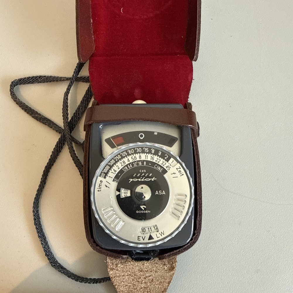Gossen CdS Super Pilot Light Meter Untested with Case