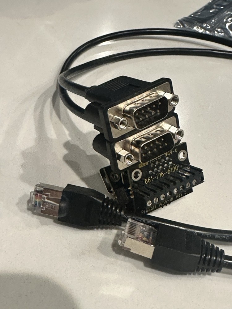 ProSoft 1454-9F Serial Breakout Kit (2) + (2) DB9 PLC Cables – Modbus RS232