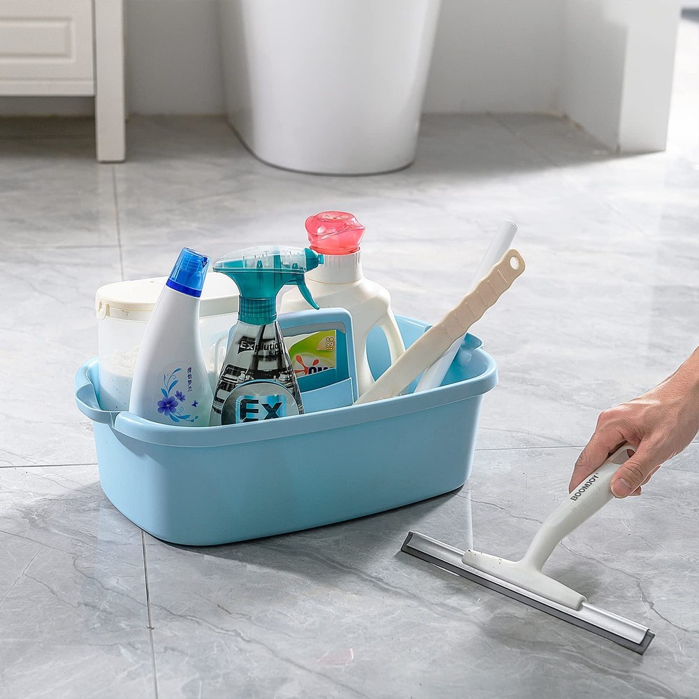 Multi-Purpose Plastic Cleaning Caddy with Handle, Shower Caddy Organizer/Stor...