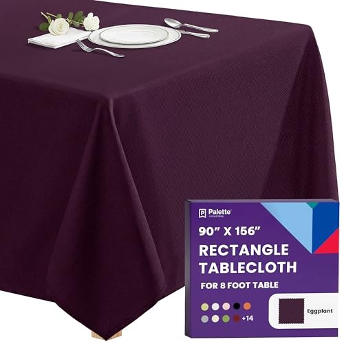 Rectangle Tablecloth - 90 x 156 Inch Table 156" x 90" (Rectangular) Eggplant
