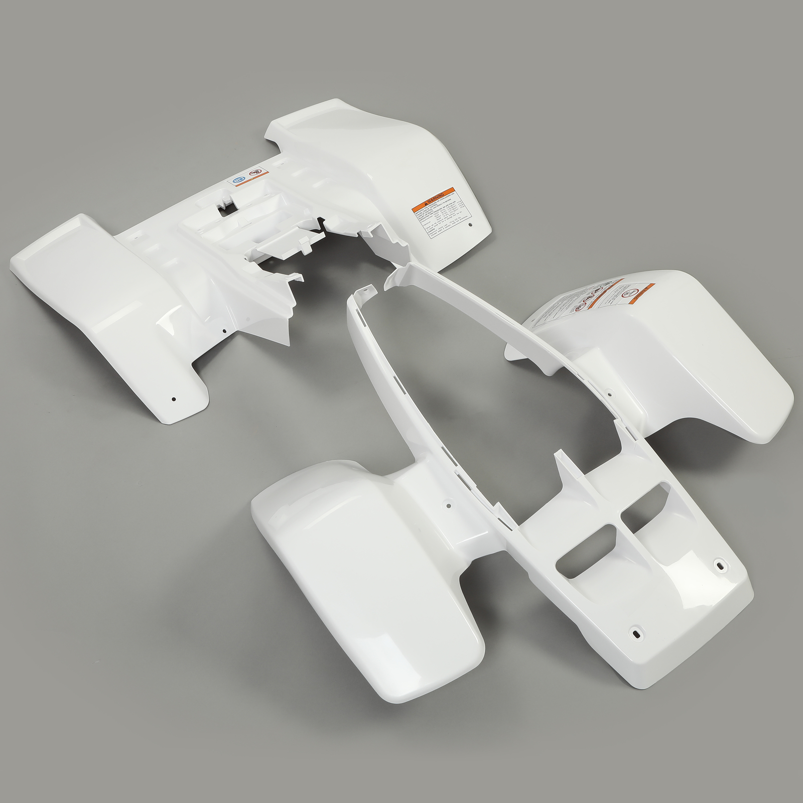 One Set White Front & Rear Fender Plastic Body For Yamaha Banshee 350 1987-2006