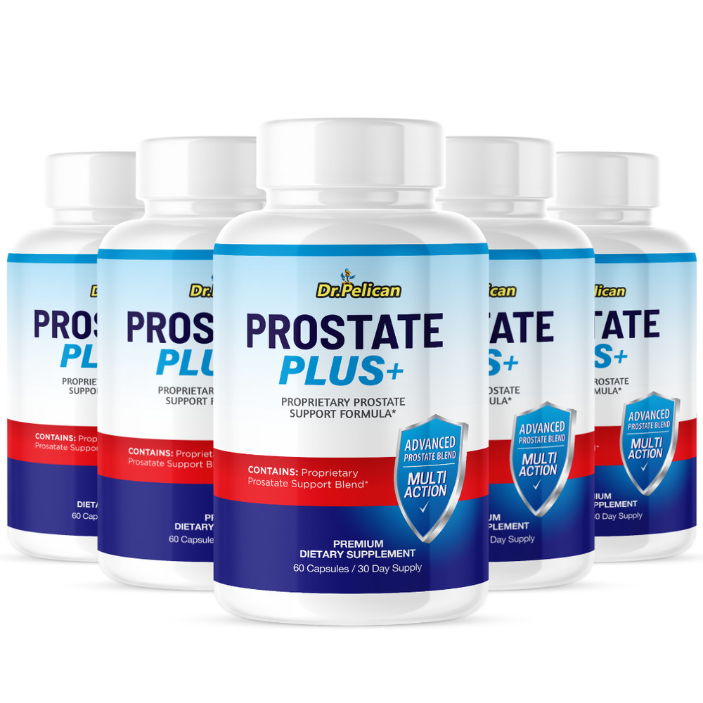 Prostate Plus+ - Support Supplement for Men - Urinary & Bladder Health-5 Bottles