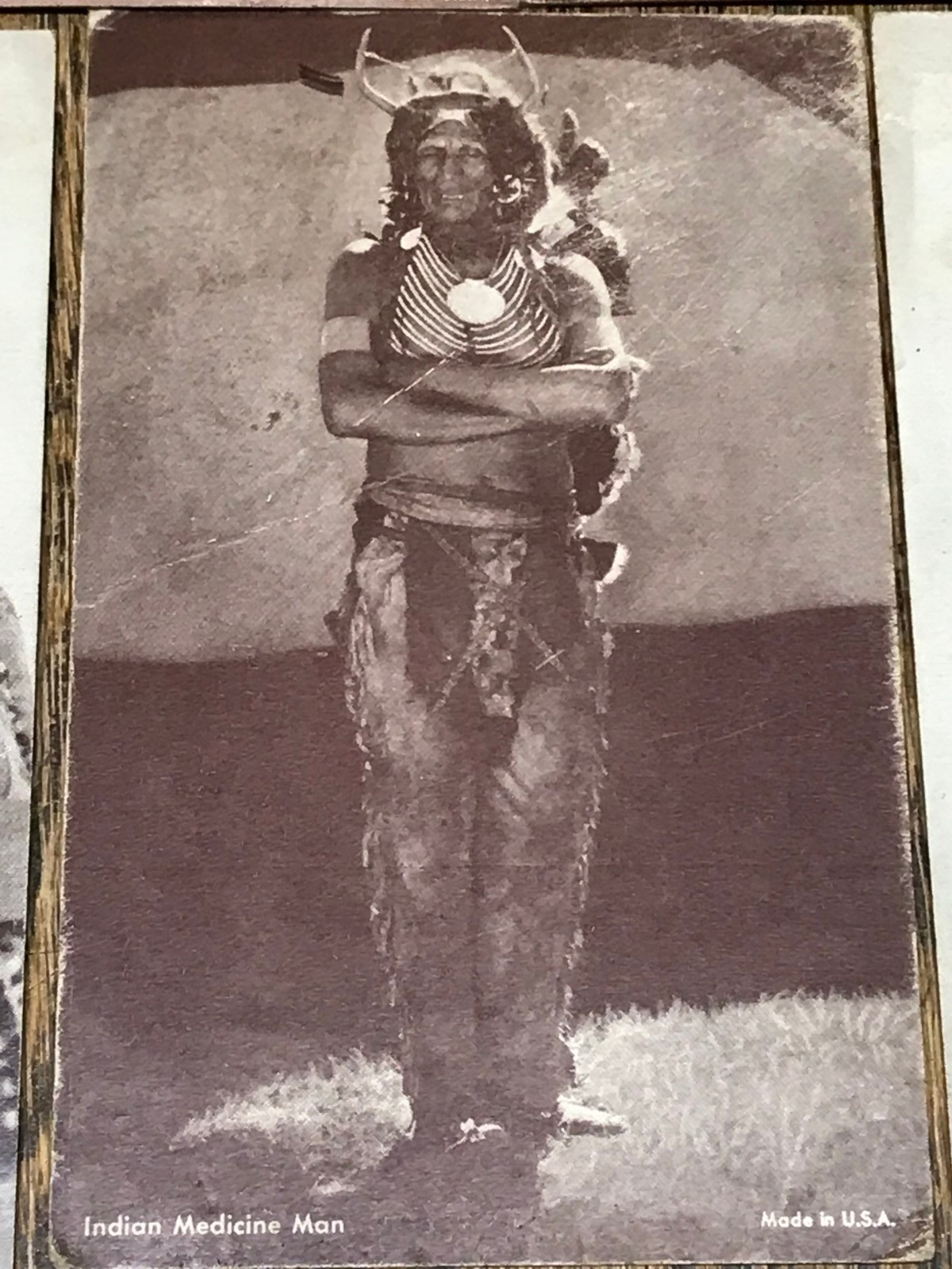 Antique Lot Of 10 Native American Indian Arcade Cards Exhibit Cheyenne Blackfoot