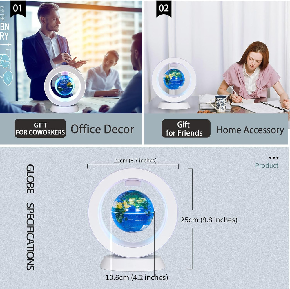 Magnetic Levitation Bluetooth Speaker Constellation Lamp Spinning Floating World