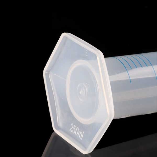 Precision Labware: Plastic Measuring Cylinder 10ml-2000ml Scale Blue Print gb