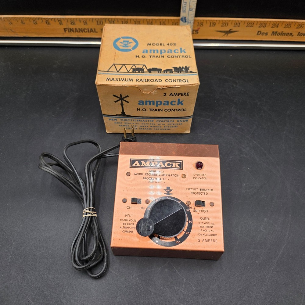 Vintage Ampack HO Train Control Model 402 UNTESTED