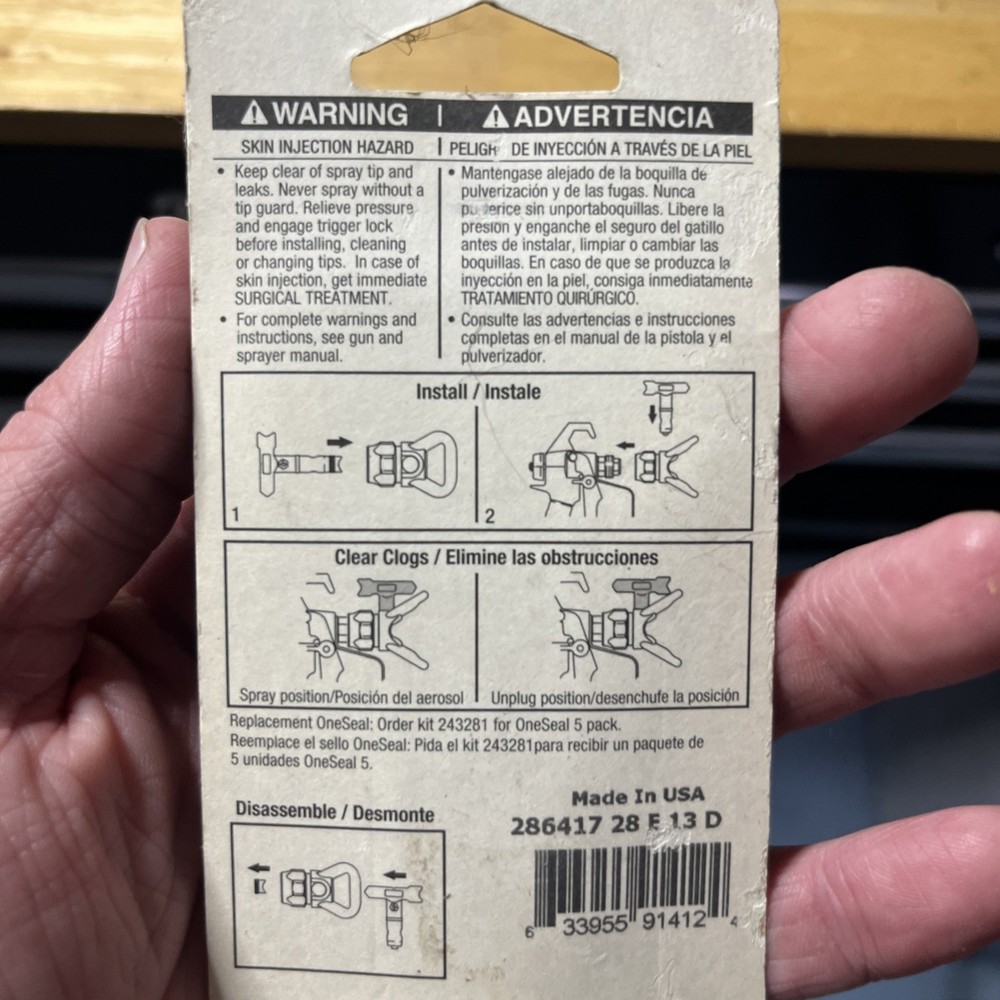 Graco 417 RAC 5 SwitchTip Reversible Spray Tip 286417