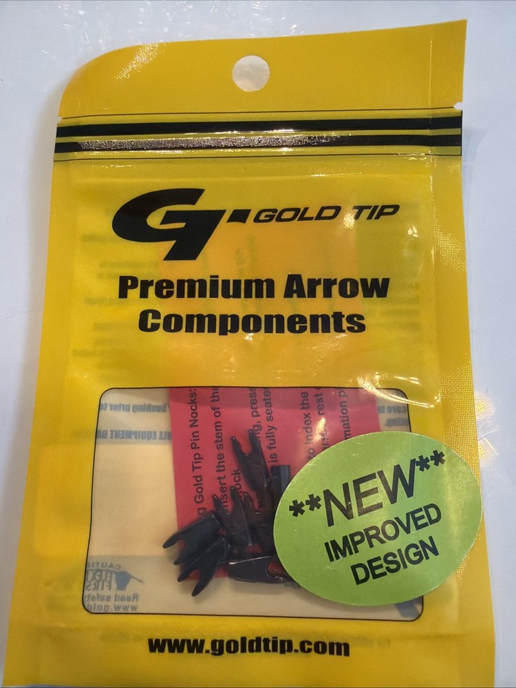 Gold Tip Pin Nock Mini HD Black 12 Pack