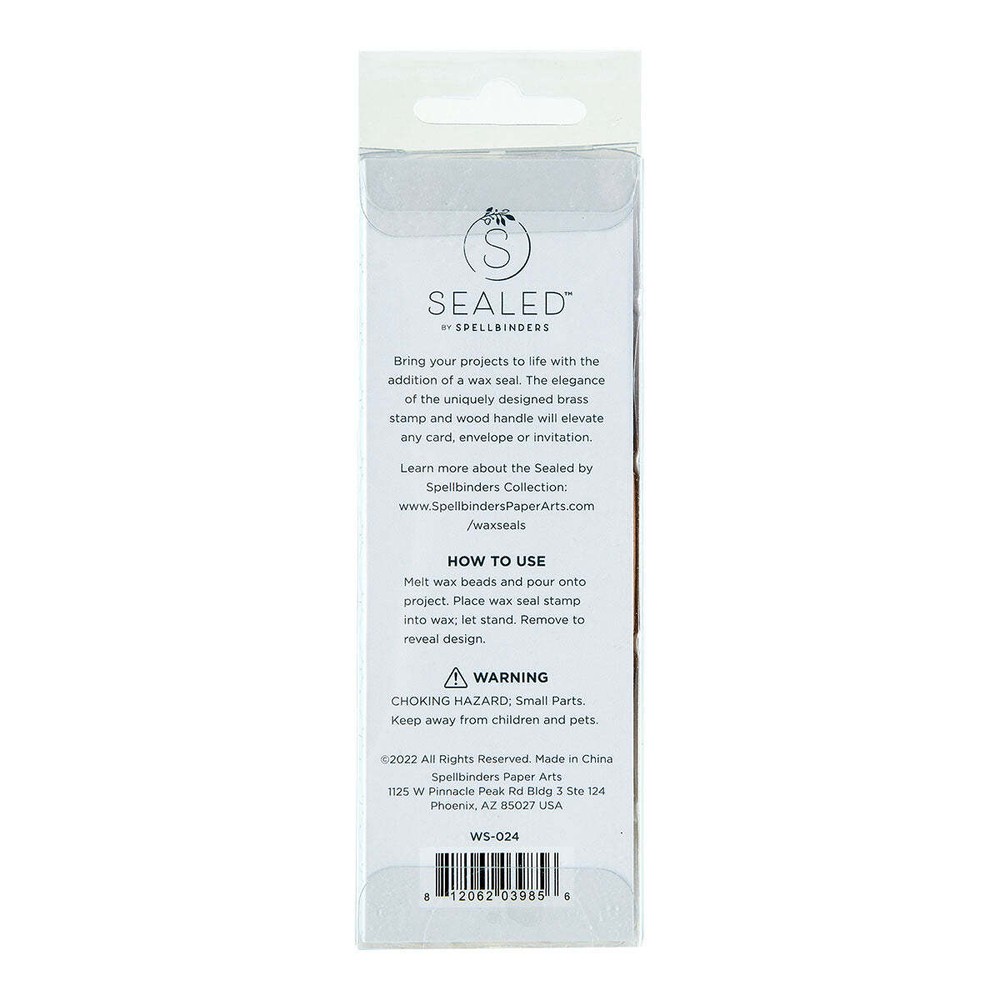 Spellbinders Brass Wax Seal With Handle - 3/4" Solid Circle, WS-024