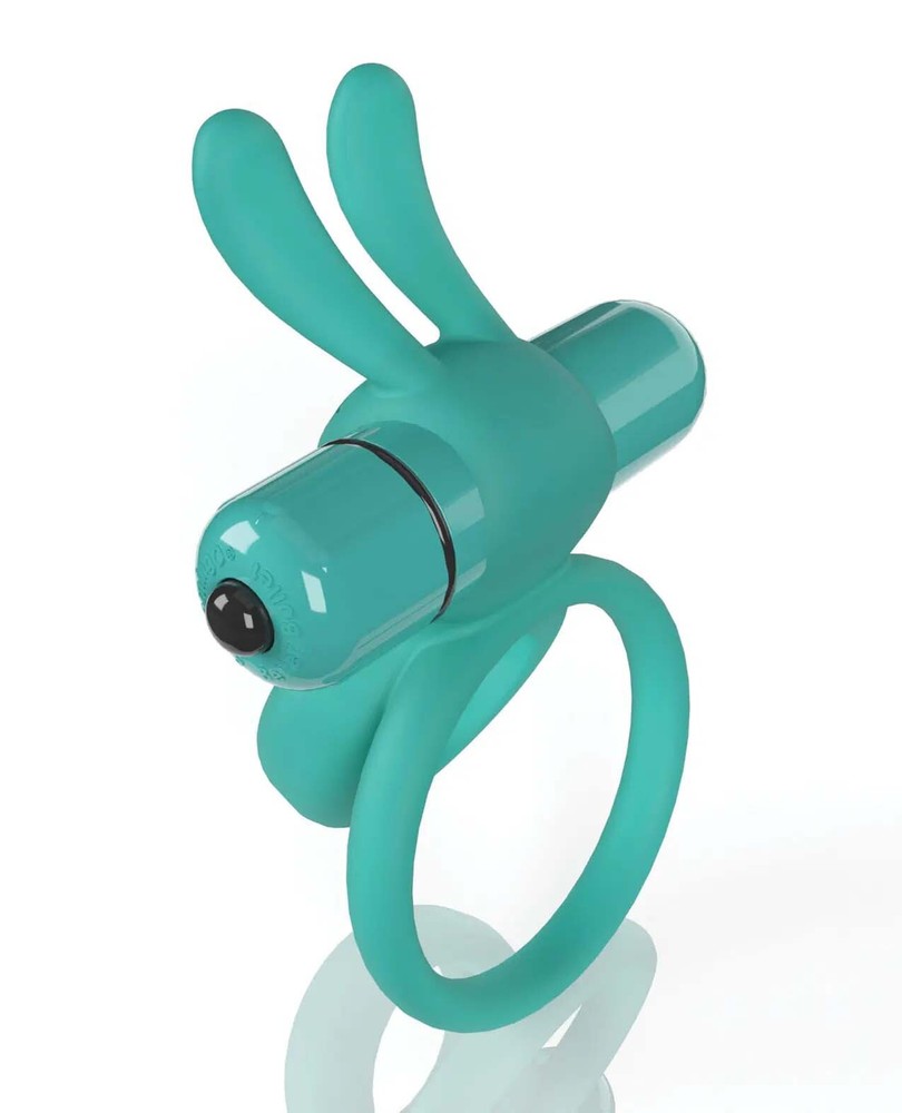 Silicone Reusable Double Vibrating Penis Ring Waterproof Cock Enhancer Vibrator