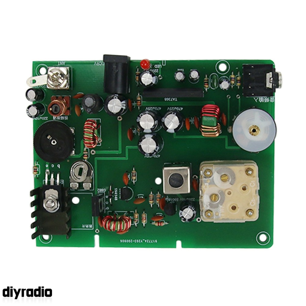 Micro-Power Medium Wave Transmitter Board Assembled For Testing Crystal Radio