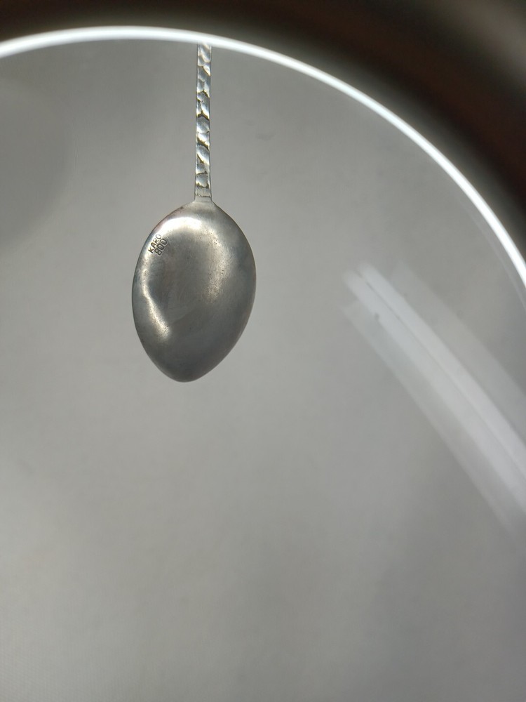 ANTIQUE Karo 800 SILVER SOUVENIR SPOON *missing Crest*