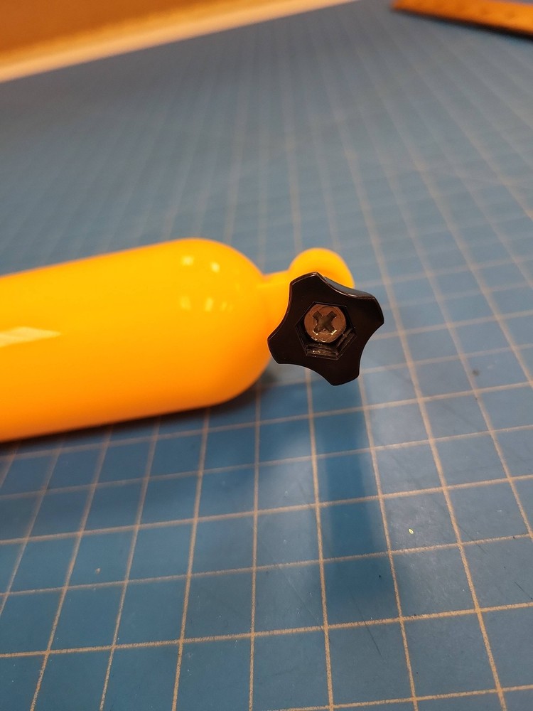 Action Camera Floating Hand Grip Yellow Waterproof Mount Accessory