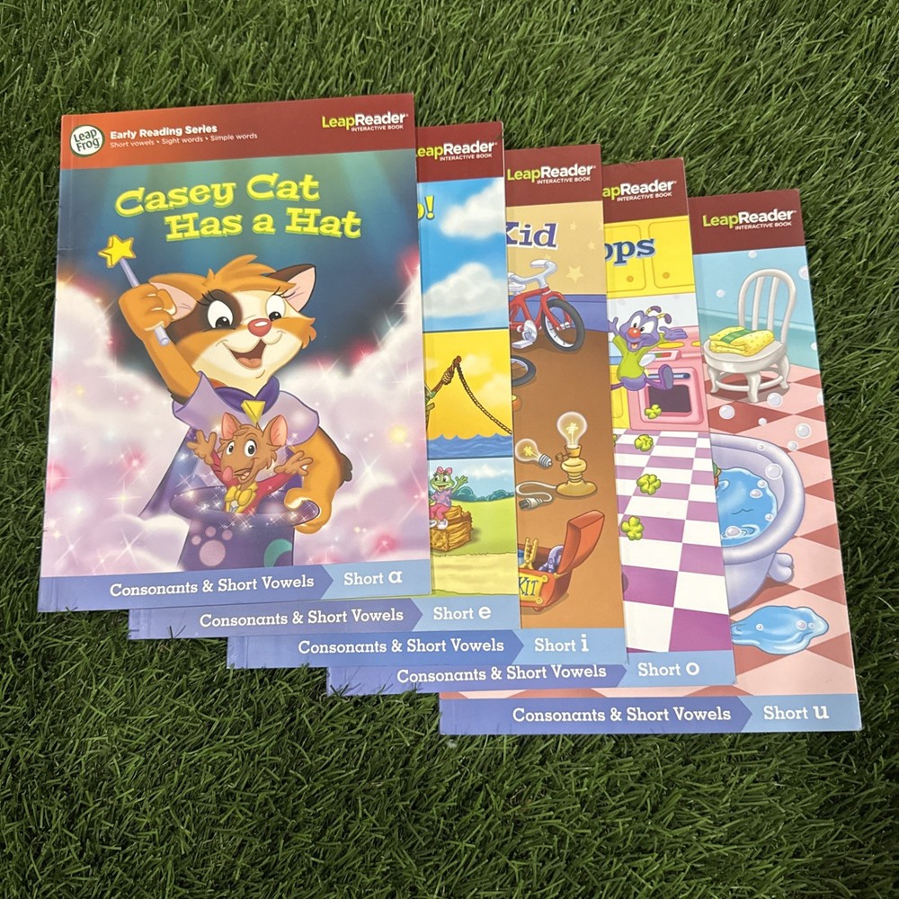 TWO LeapFrog LeapReader EARLY READING SETS: SHORT/LONG VOWELS | Updated versions
