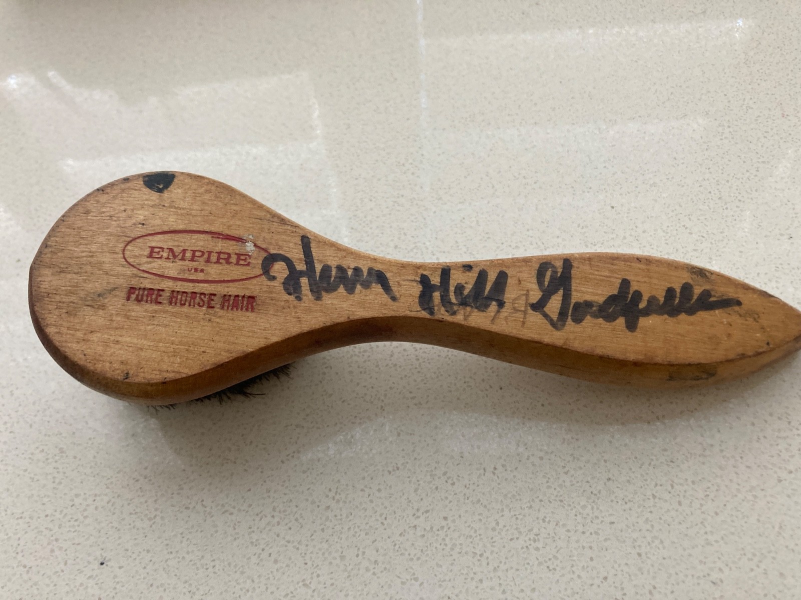 HENRY HILL Inscribed Goodfellas AUTOGRAPHED SHOE SHINE BRUSH APPLIACATOR BRUSH