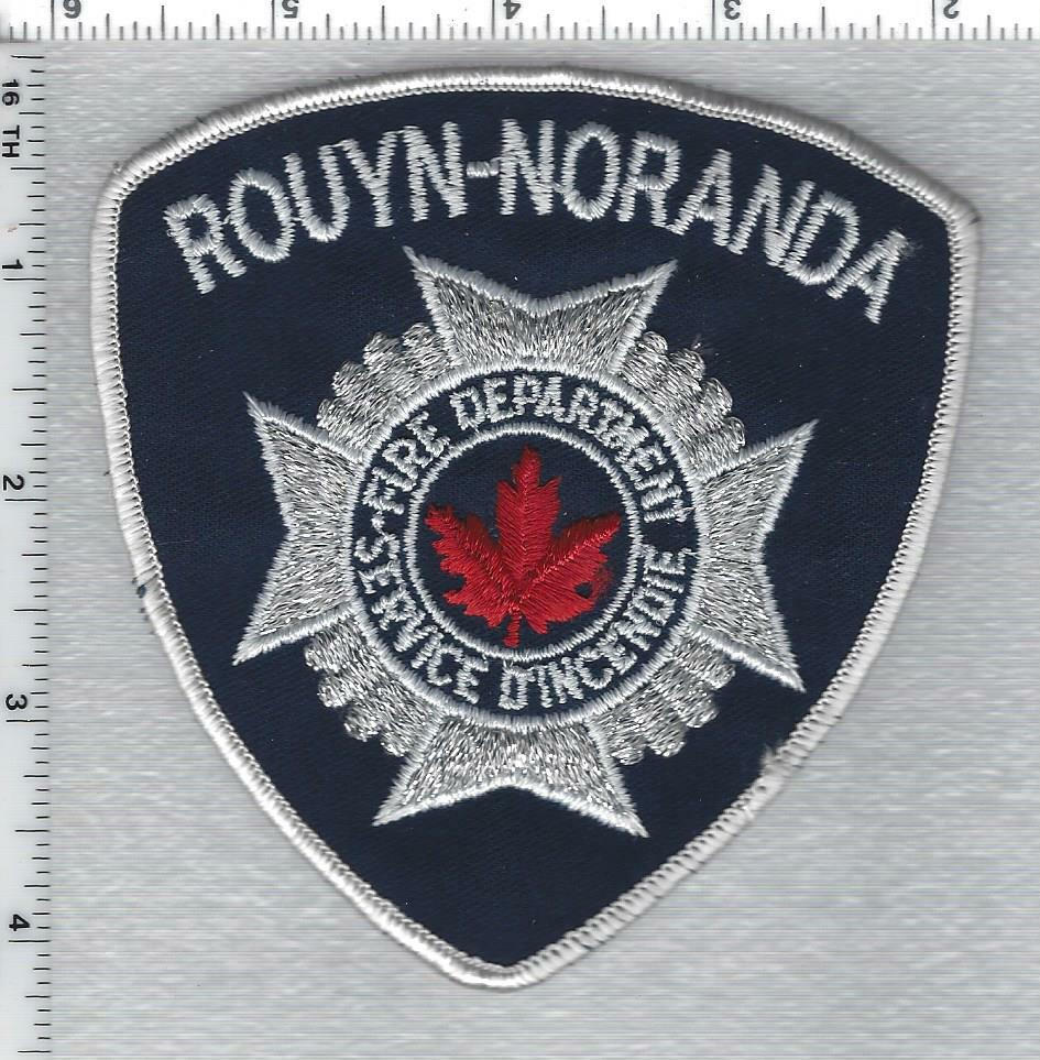 Rouyn-Noranda Fire Department (Quebec, Canada) Shoulder Patch