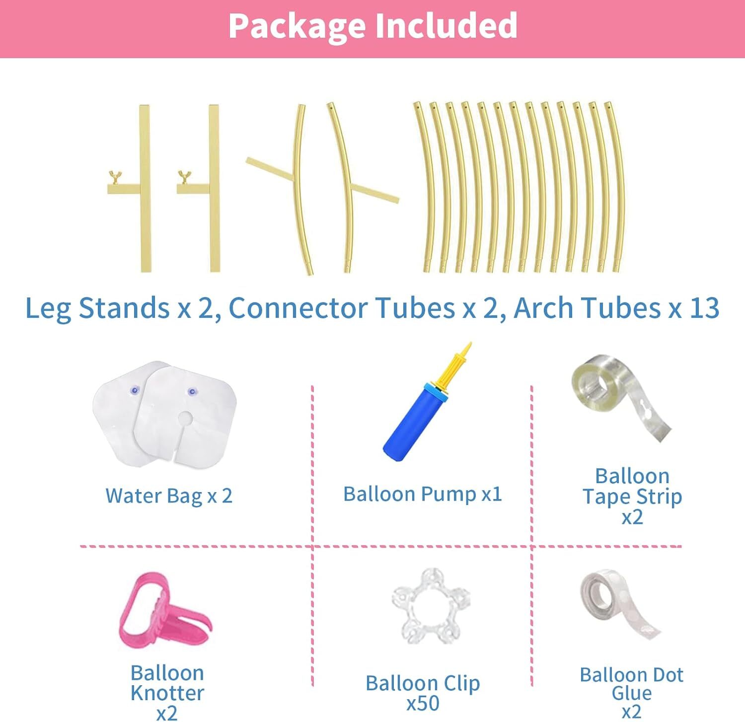 Round Backdrop Stand 6.6 FT - Gold Circle Balloon Arch Frame, Wedding Arch Frame