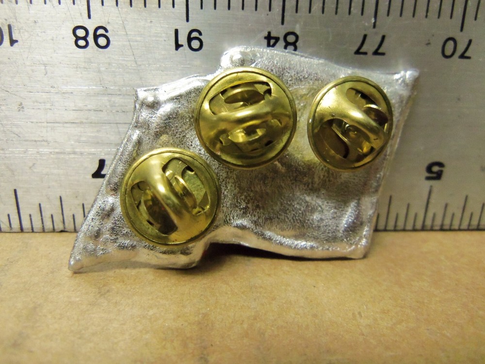 Large US Flag with Eagle Pin (NOS)