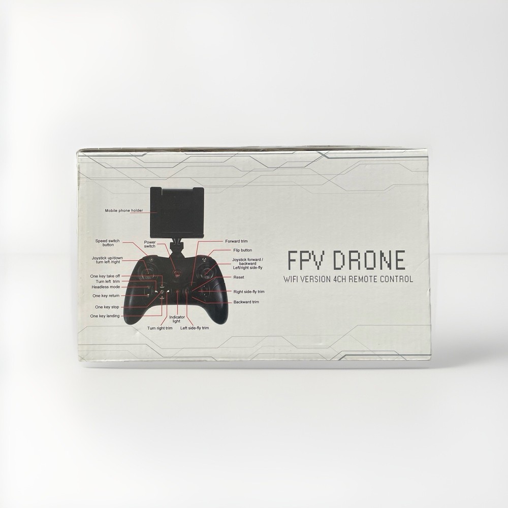 BeebeeRun FPV Drone Wifi Version 4CH Remote Control K200C White
