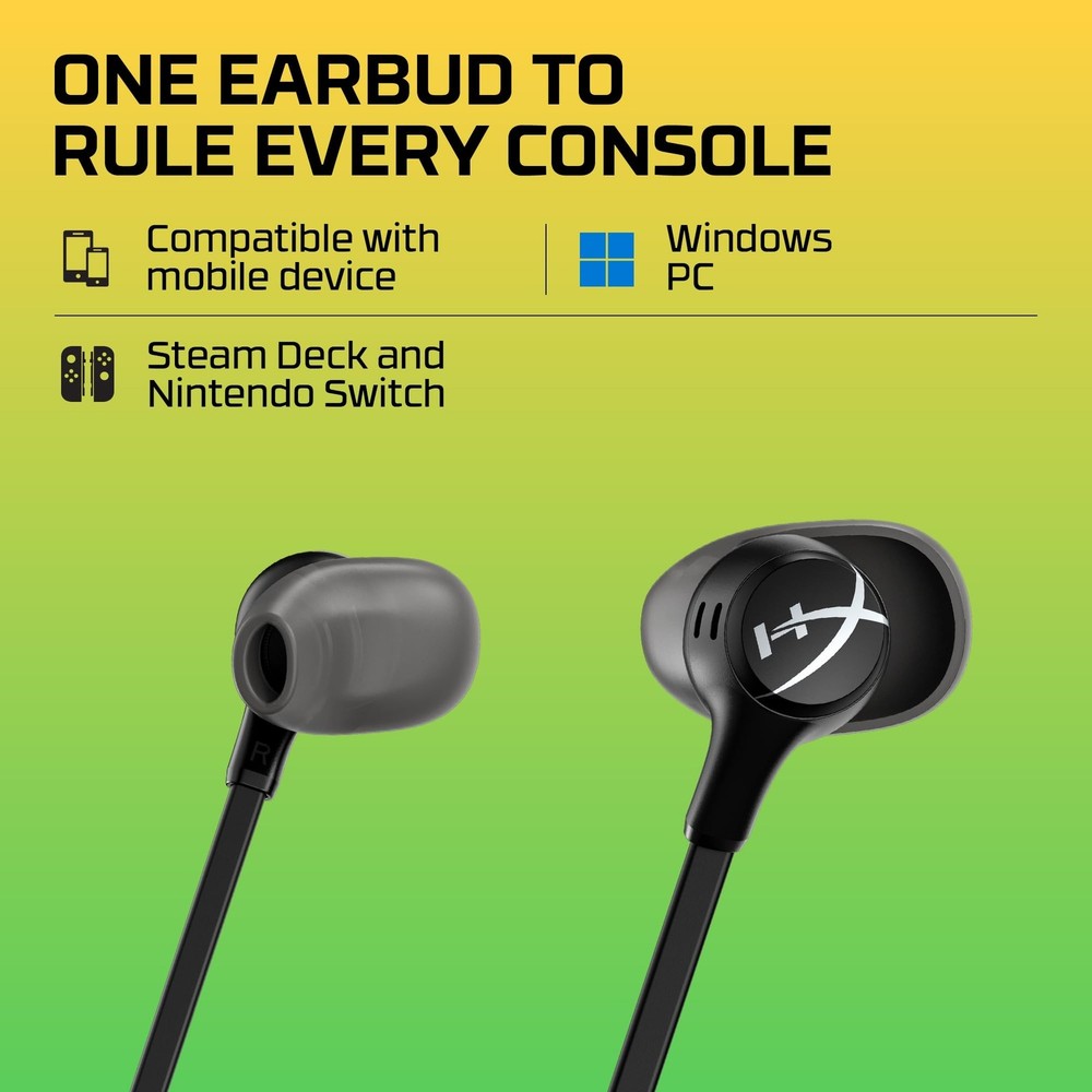 HyperX Cloud Earbuds II – 14mm Drivers, Four Eartips, Hard-Shell Carrying