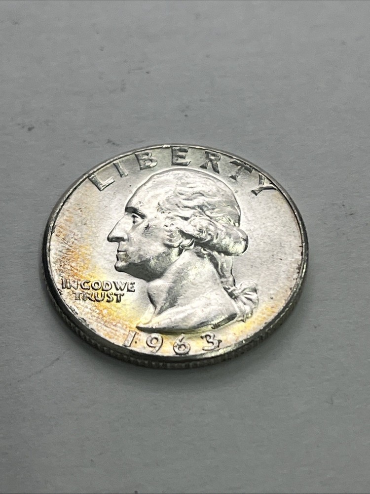 1963 Washington Quarter Toned