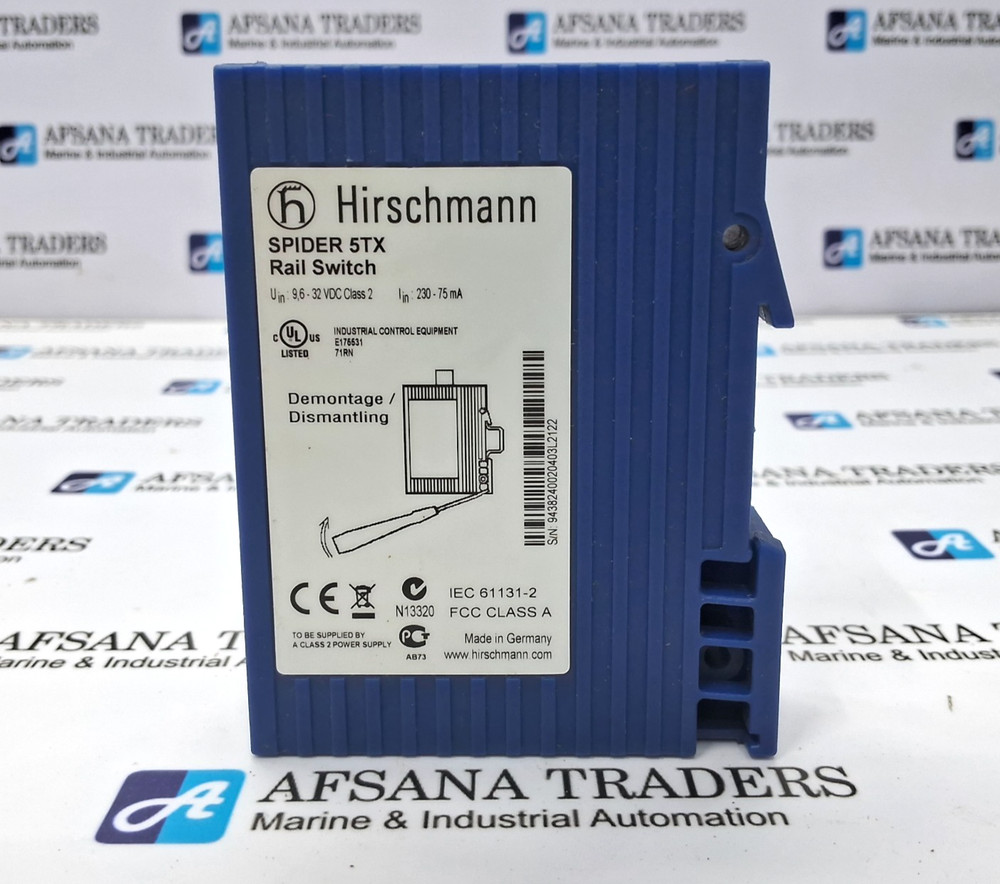 HIRSCHMANN SPIDER 5TX RAIL SWITCH