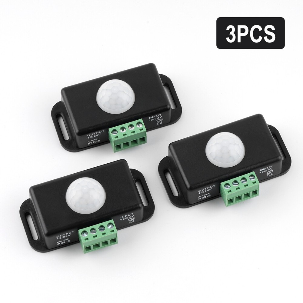 DC 12V-24V 8M Automatic Infrared PIR Motion Sensor Detector Switch For LED Light