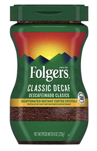 Folgers Classic Decaf Medium Roast Instant Coffee - 8 oz