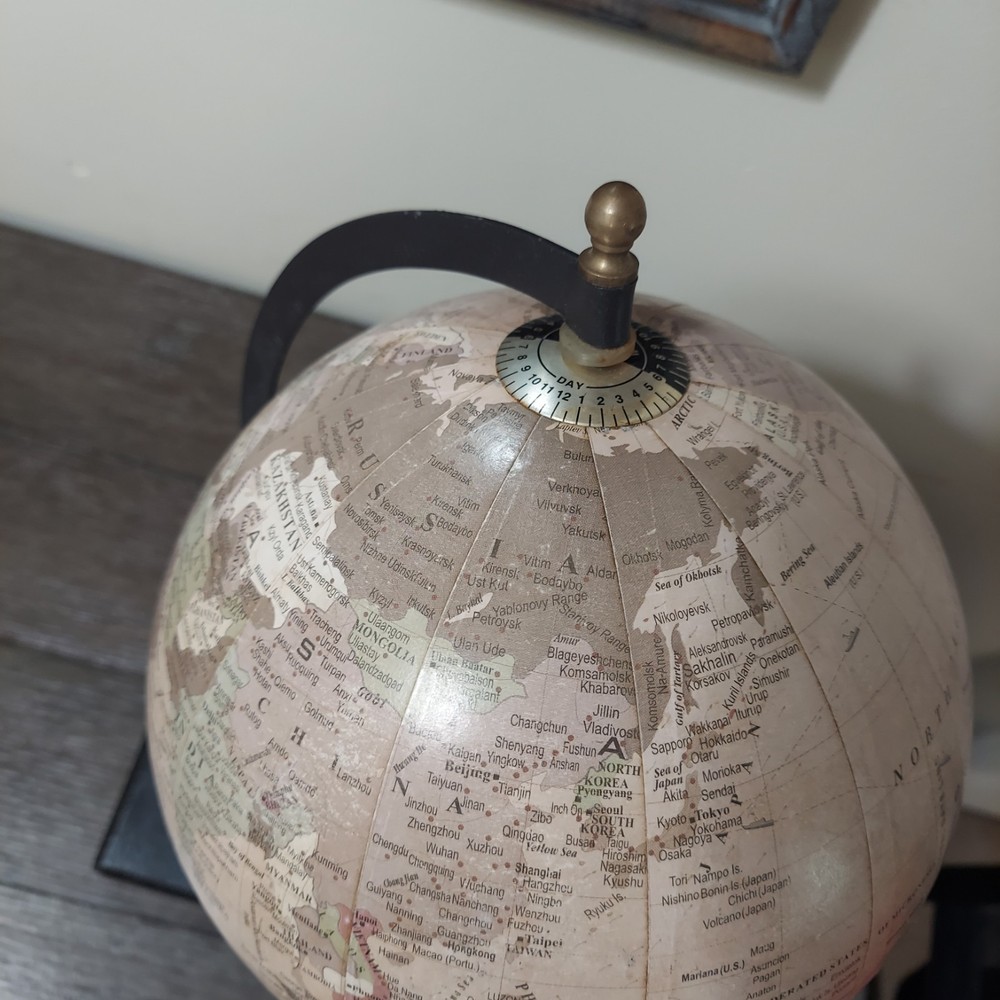 Desktop Spinning Rotating Globe With Drawer
