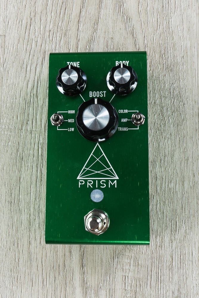 Jackson Audio Prism Buffer Boost Preamp EQ Overdrive Guitar Effects Pedal Green