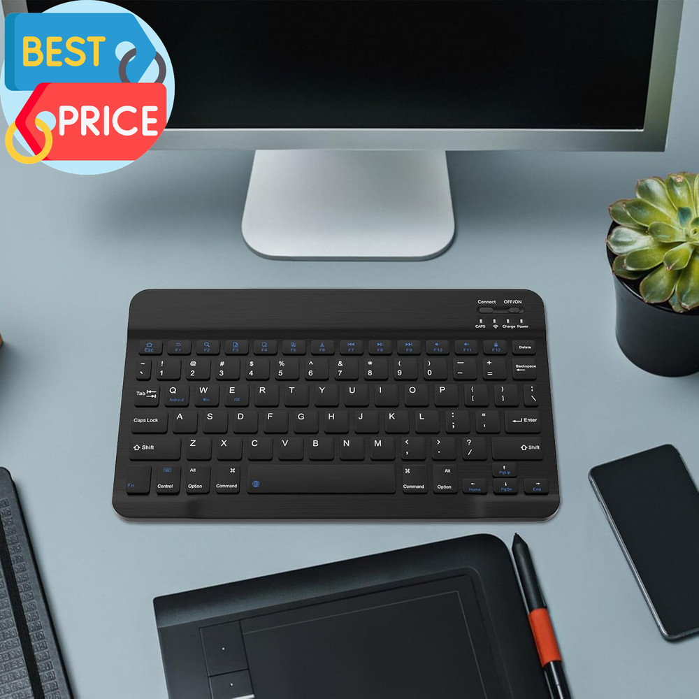 Rechargeable Bluetooth Keyboard and Mouse Combo Universal Ultra-Slim Wireless