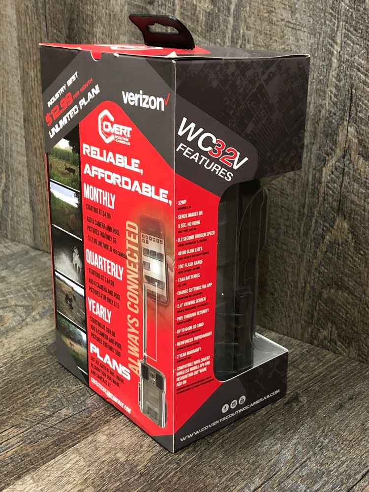 SEALED Covert Scouting Cellular Trail Camera Verizon Cell Camera CC0159 WC32-V