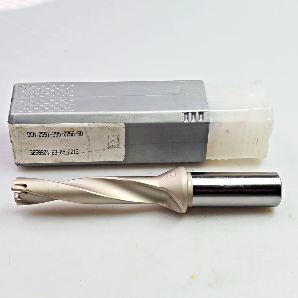 Iscar DCM 0591-295-075A-5D (0.591" - 0.625") Replaceable Tip 5xD Indexable Drill