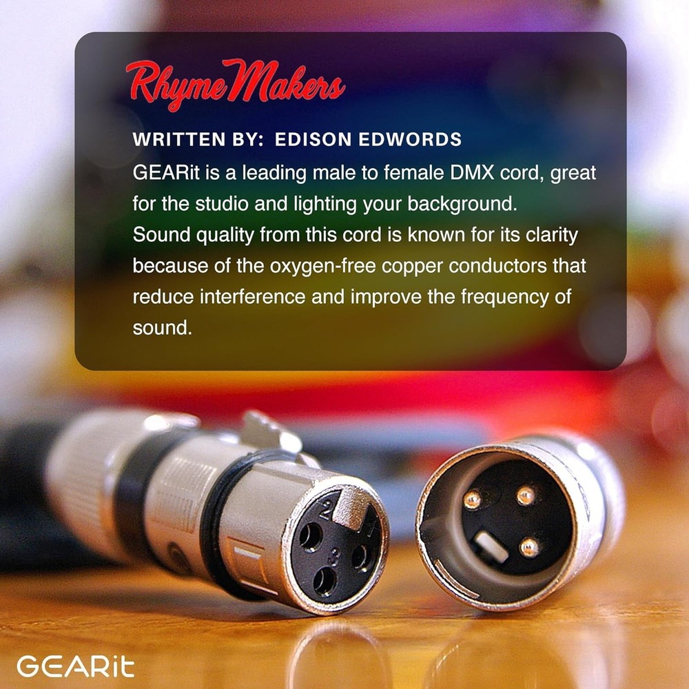 Durable 25FT XLR Stage Cable 2-Pack - Balanced Shielding for Signal Integrity