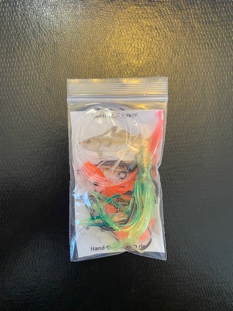 *High-Low Rig* Cod,Haddock,Pollock,Cusk. universal bottom rig w/ 2" hoochies