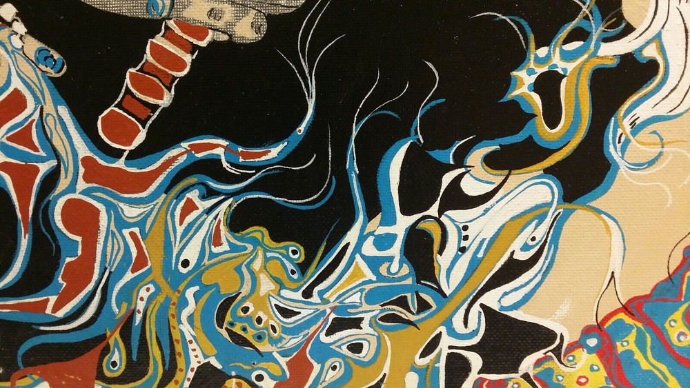 Painting Psychedelic Shaman Mandala