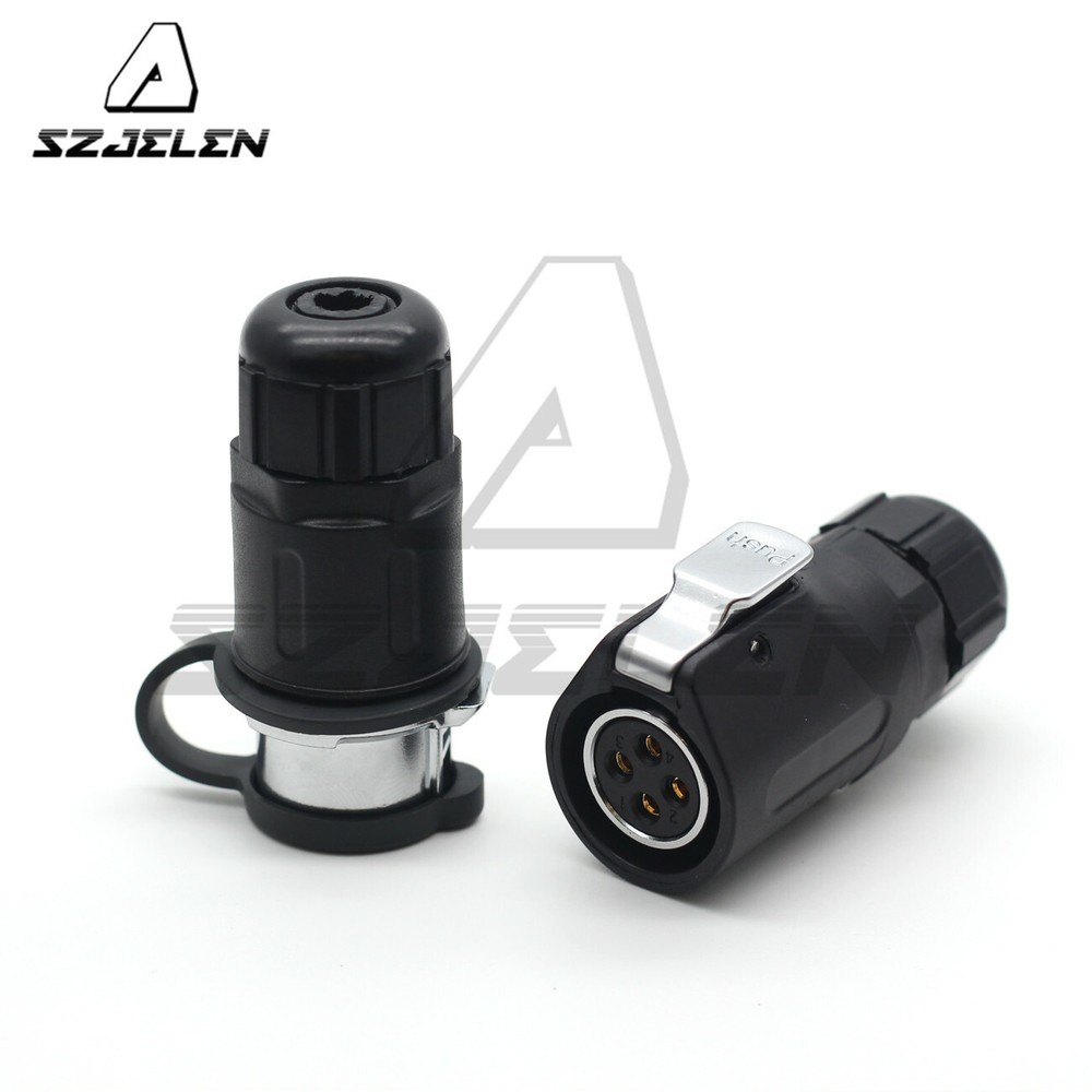 XHP20 Waterproof 4Pin Power Connector Plug Socket,LED Light Wire Cable Connector