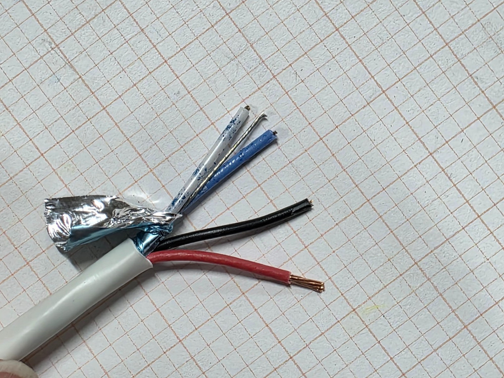 Belden 6381MD 24/1P + 18/2C OSDP Reader Access Control Cable CMP White /50ft