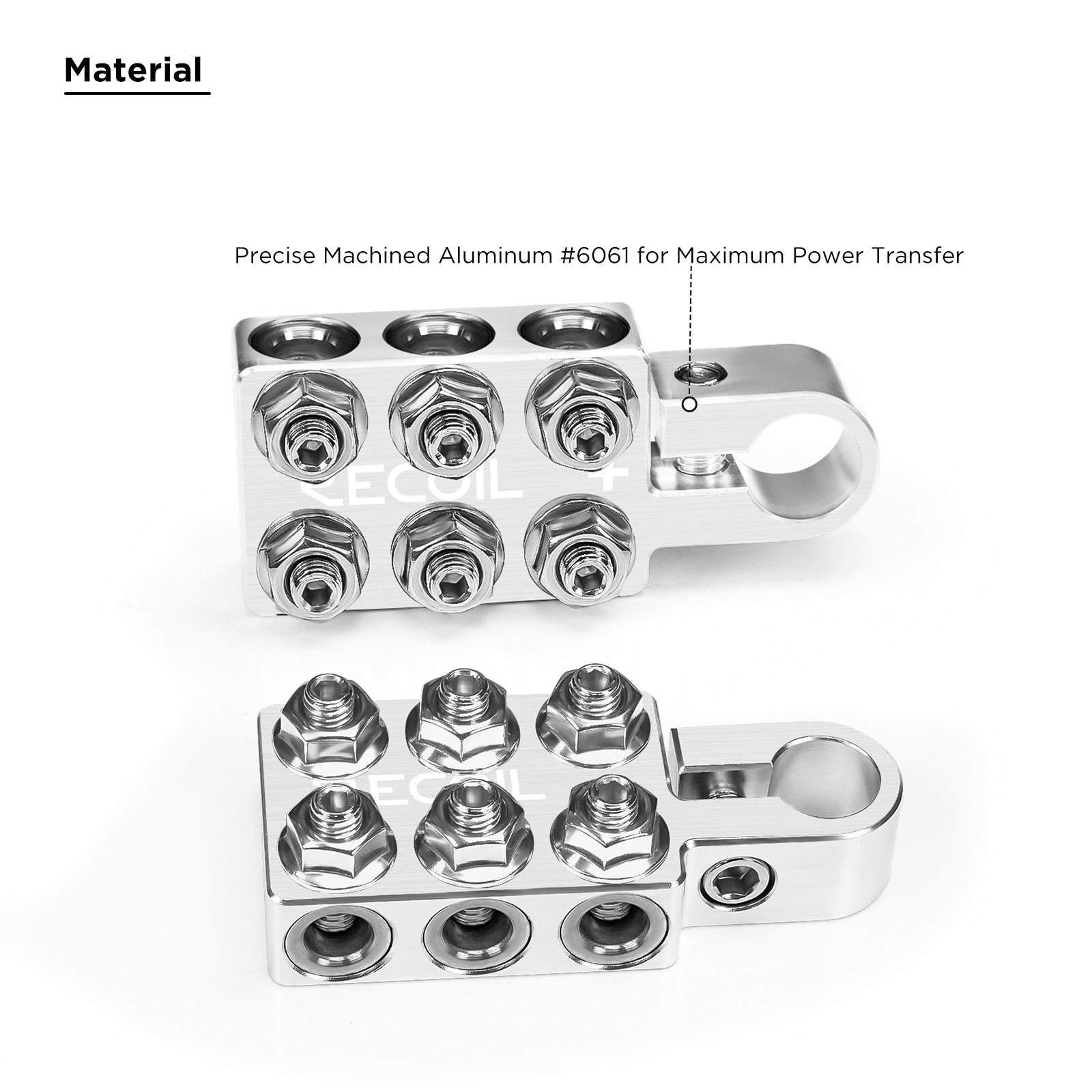 ABT12 12-Way Positive Negative Battery Terminals for SAE/DIN/EN Top Posts, Pair