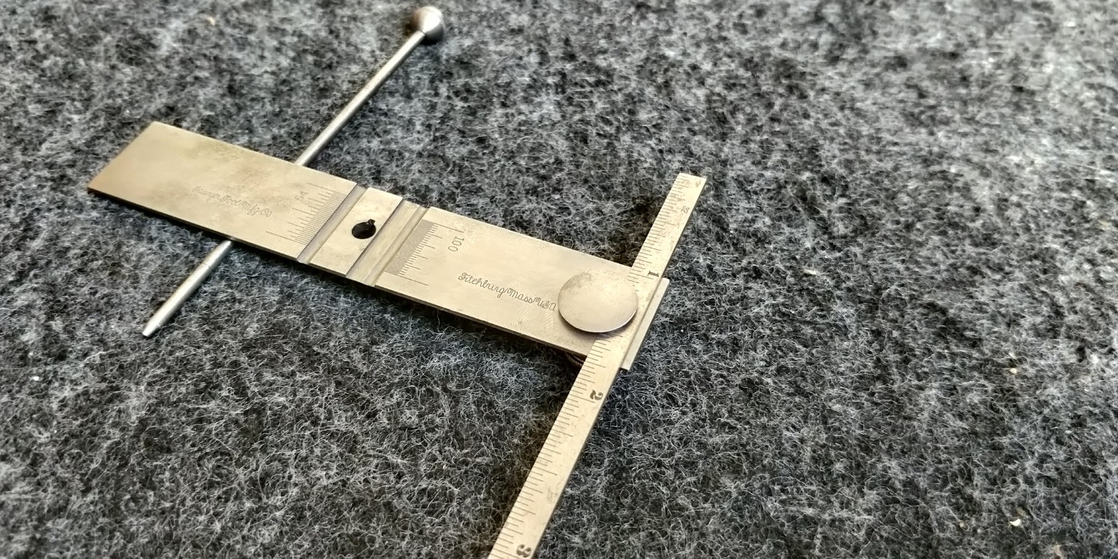 ANTIQUE Sawyer #57 Depth Gage machinist tool GREAT Condition