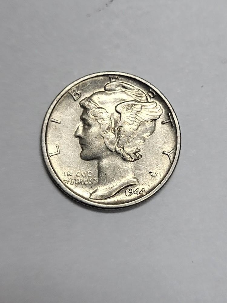 1944 S  Mercury Dime