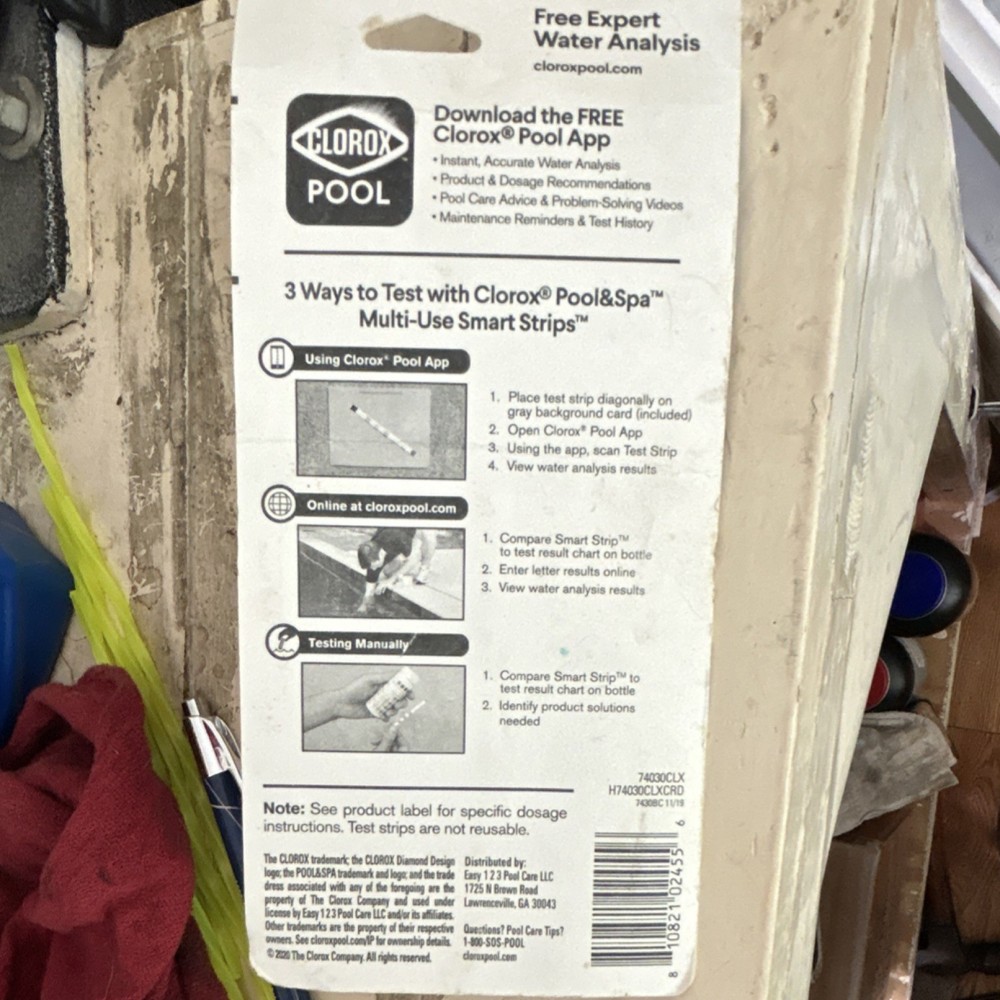 Clorox Pool & Spa 30 Multi-Use Smart Strips Testing Kit for Pools & Spas