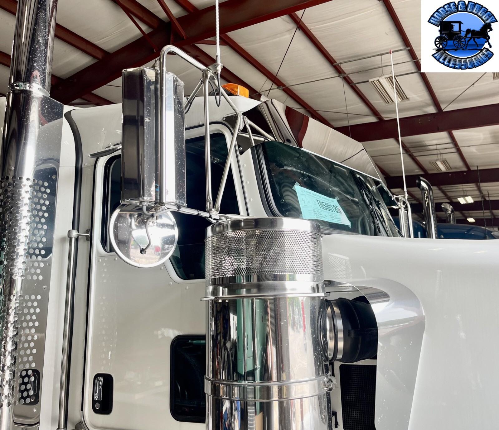 ROLLIN LOW KENWORTH 10" STRAIGHT VISOR FITS-AERO CAB MODELS #2023